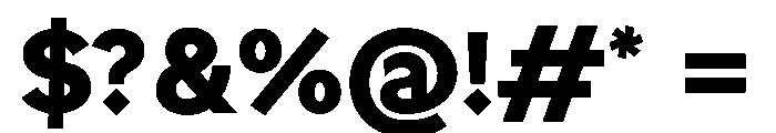 Tratto Nero Font OTHER CHARS