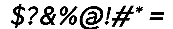 Tratto NettoCorsivo Font OTHER CHARS