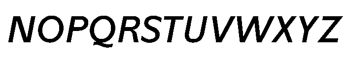 Tratto NettoCorsivo Font UPPERCASE