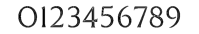 Trillium Trillium Inline Font OTHER CHARS