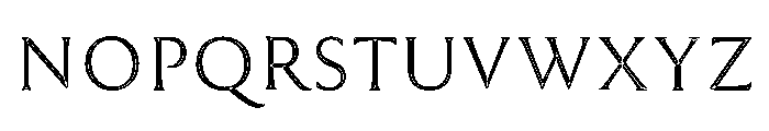 Trillium Trillium Inline Font UPPERCASE
