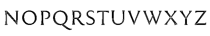Trillium Trillium Inline Font LOWERCASE