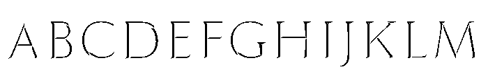 Trillium Trillium Left Font UPPERCASE