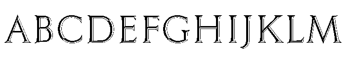 Trillium Trillium Outline Left Font UPPERCASE
