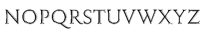 Trillium Trillium Outline Left Font UPPERCASE