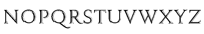 Trillium Trillium Outline Left Font LOWERCASE