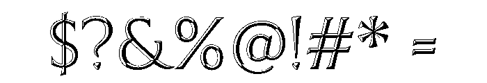 Trillium Trillium Outline Right Font OTHER CHARS