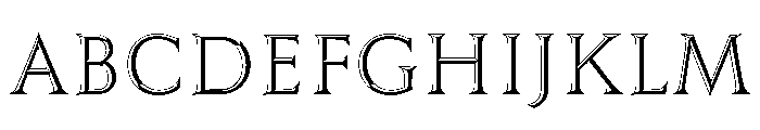 Trillium Trillium Outline Right Font UPPERCASE
