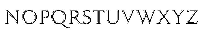 Trillium Trillium Outline Right Font UPPERCASE