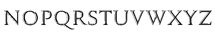 Trillium Trillium Outline Right Font LOWERCASE