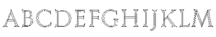 Trillium Trillium Outline Font UPPERCASE