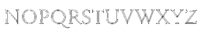 Trillium Trillium Outline Font UPPERCASE