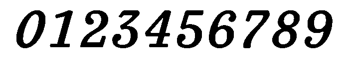 TriplicateABoldItalic Font OTHER CHARS