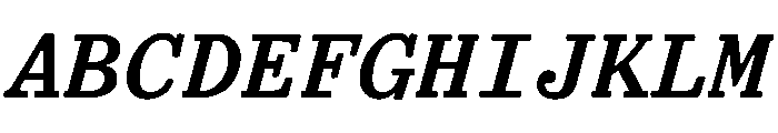 TriplicateABoldItalic Font UPPERCASE
