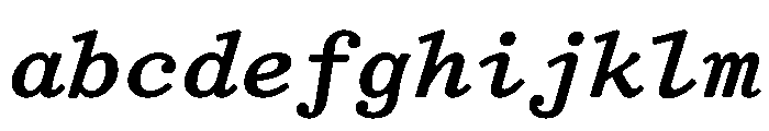 TriplicateABoldItalic FONT