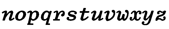 TriplicateABoldItalic Font LOWERCASE