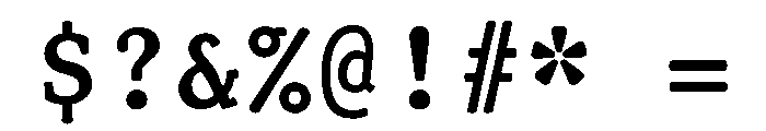 TriplicateACapsBold Font OTHER CHARS