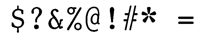 TriplicateACapsRegular Font OTHER CHARS