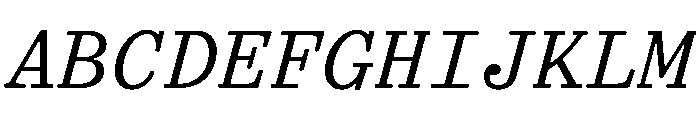 TriplicateAItalic Font UPPERCASE