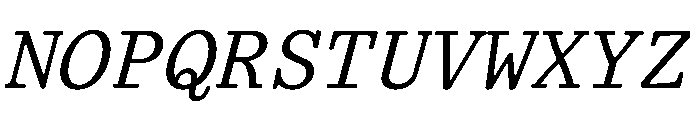 TriplicateAItalic Font UPPERCASE