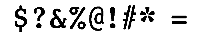TriplicateAPolyBold Font OTHER CHARS