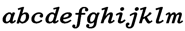 TriplicateAPolyBoldItalic FONT