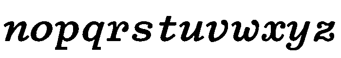 TriplicateAPolyBoldItalic Font LOWERCASE