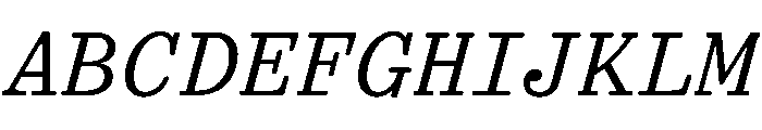TriplicateAPolyItalic Font UPPERCASE