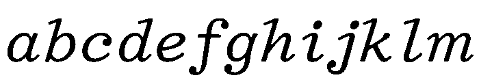 TriplicateAPolyItalic FONT