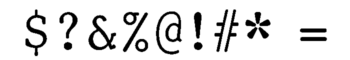 TriplicateAPolyRegular Font OTHER CHARS