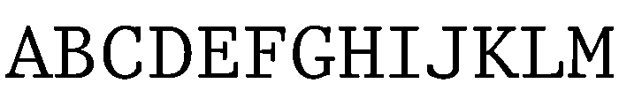 TriplicateAPolyRegular Font UPPERCASE
