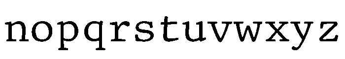 TriplicateAPolyRegular Font LOWERCASE