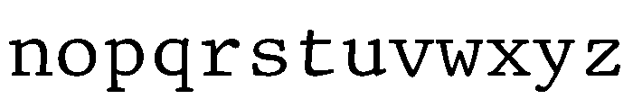TriplicateARegular Font LOWERCASE