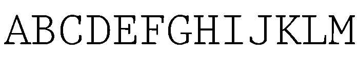 TriplicateBCapsRegular Font UPPERCASE