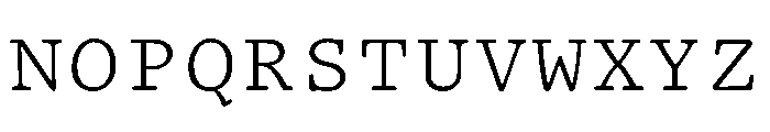 TriplicateBCapsRegular Font LOWERCASE