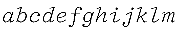 TriplicateBItalic FONT