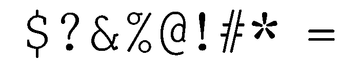 TriplicateBPolyRegular Font OTHER CHARS