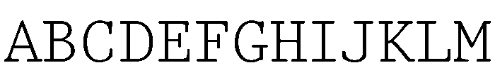TriplicateBPolyRegular Font UPPERCASE