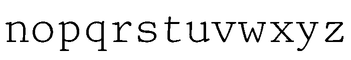 TriplicateBPolyRegular Font LOWERCASE