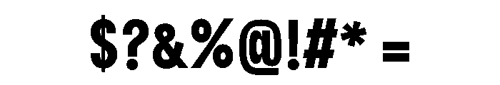 Trope Bold Font OTHER CHARS