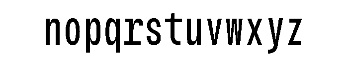 Trope Mono Font LOWERCASE