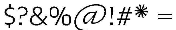 Troppau Light Font OTHER CHARS