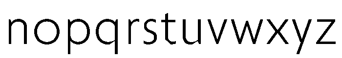 Troppau Light Font LOWERCASE