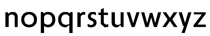 Troppau Medium Font LOWERCASE