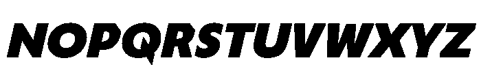Troppau TroppauVAR Black ExtraSlanted Instance Font UPPERCASE
