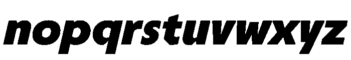 Troppau TroppauVAR Black ExtraSlanted Instance Font LOWERCASE