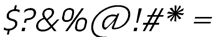Troppau TroppauVAR Light ExtraSlanted Instance Font OTHER CHARS