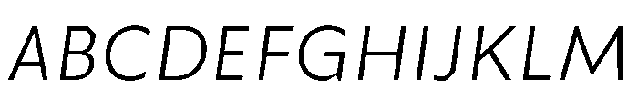 Troppau TroppauVAR Light Slanted Instance Font UPPERCASE
