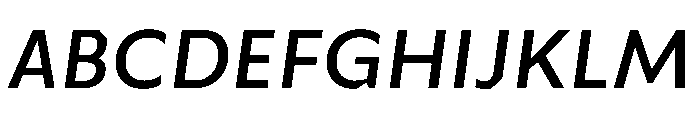 Troppau TroppauVAR Medium Slanted Instance Font UPPERCASE