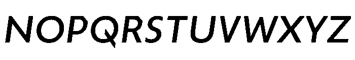 Troppau TroppauVAR Medium Slanted Instance Font UPPERCASE